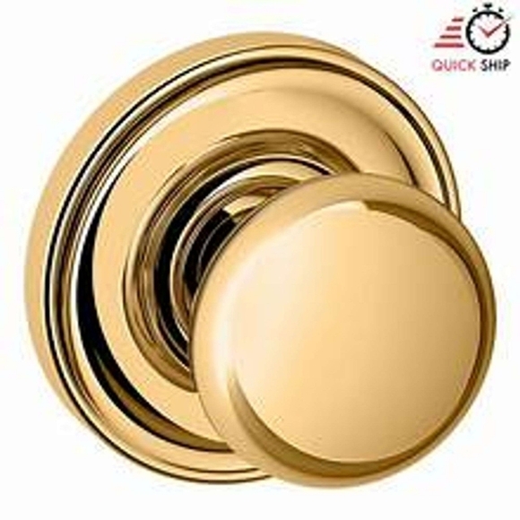 New Baldwin 5030 passage door knob set with 5048 rose from the estate collection